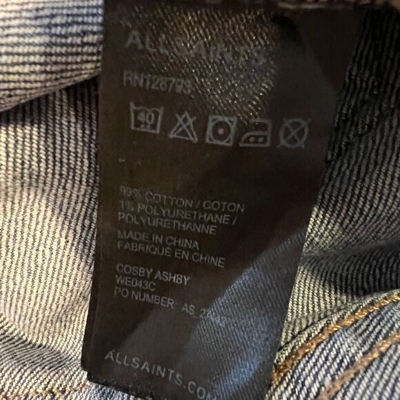 ALLSAINTS Ashby Low Rise Skinny Fit Jeans Size 27 - Picture 6 of 6